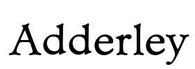 Adderley Font Image