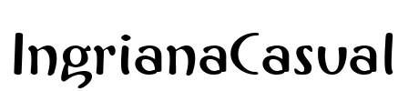 IngrianaCasual Font Image