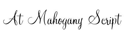 At Mahogany Script