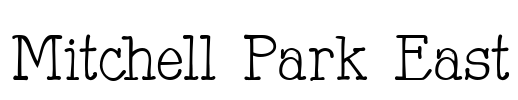 Mitchell Park East Font Image