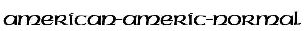 American-Americ-Normal Font Image