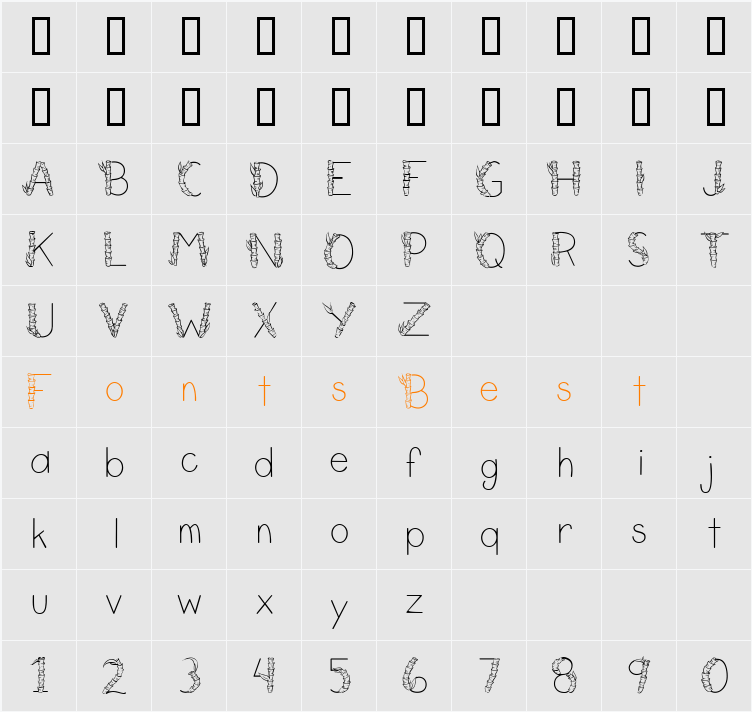 CK Stalk Character Map