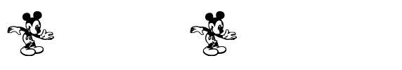 Mickey Mousebats Font Image