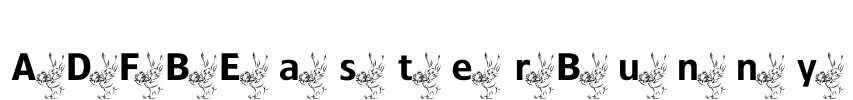 ADFBEasterBunny Font Image