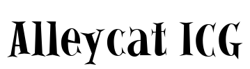 Alleycat ICG Font Image