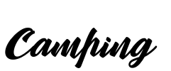 Camping Font Image