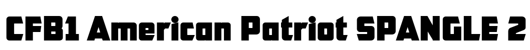 CFB1 American Patriot SPANGLE 2 Font Image