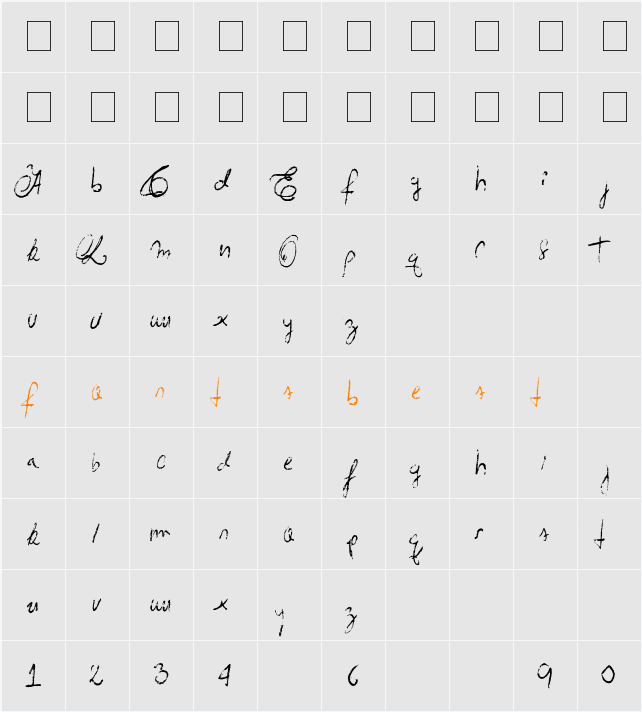 Acid Rain Character Map