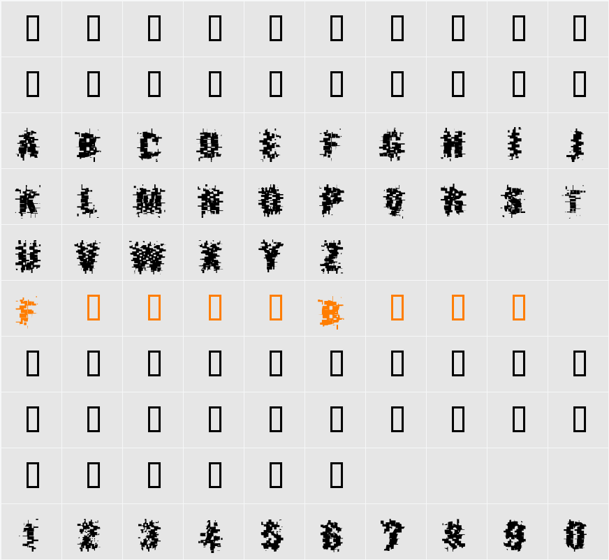 Crux Nine Character Map