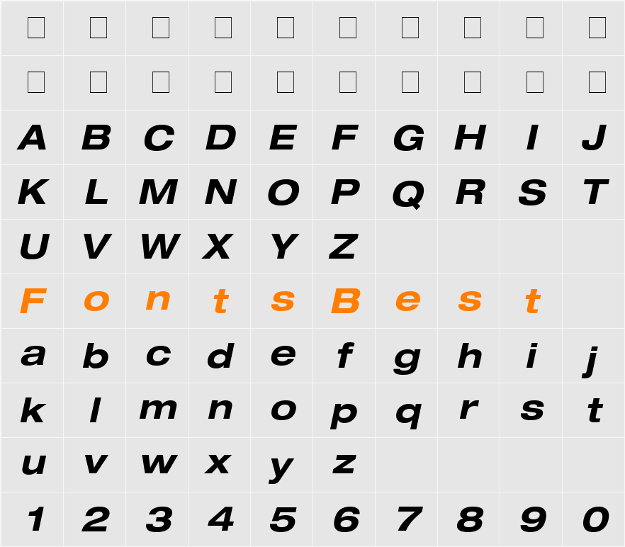 Context Reprise Expanded SSi Character Map