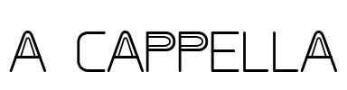 A CAPPELLA Font Image