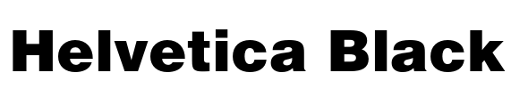 Helvetica Black