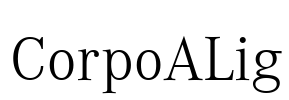 CorpoALig Font Image