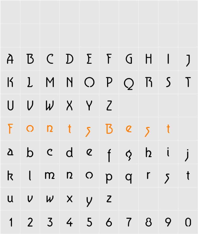 Aerolite Character Map