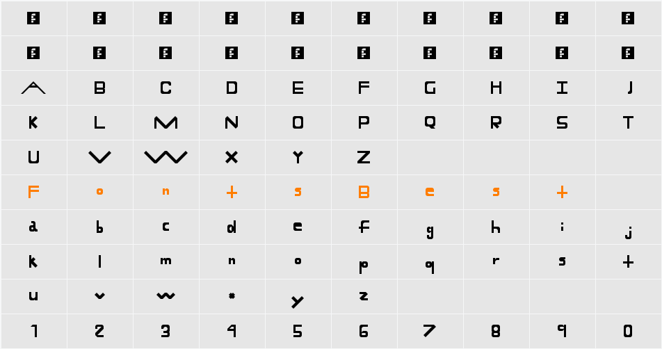 Math Time! Character Map