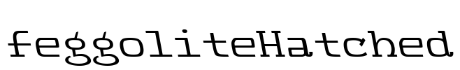 FeggoliteHatched Font Image