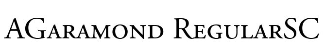 AGaramond RegularSC Font Image