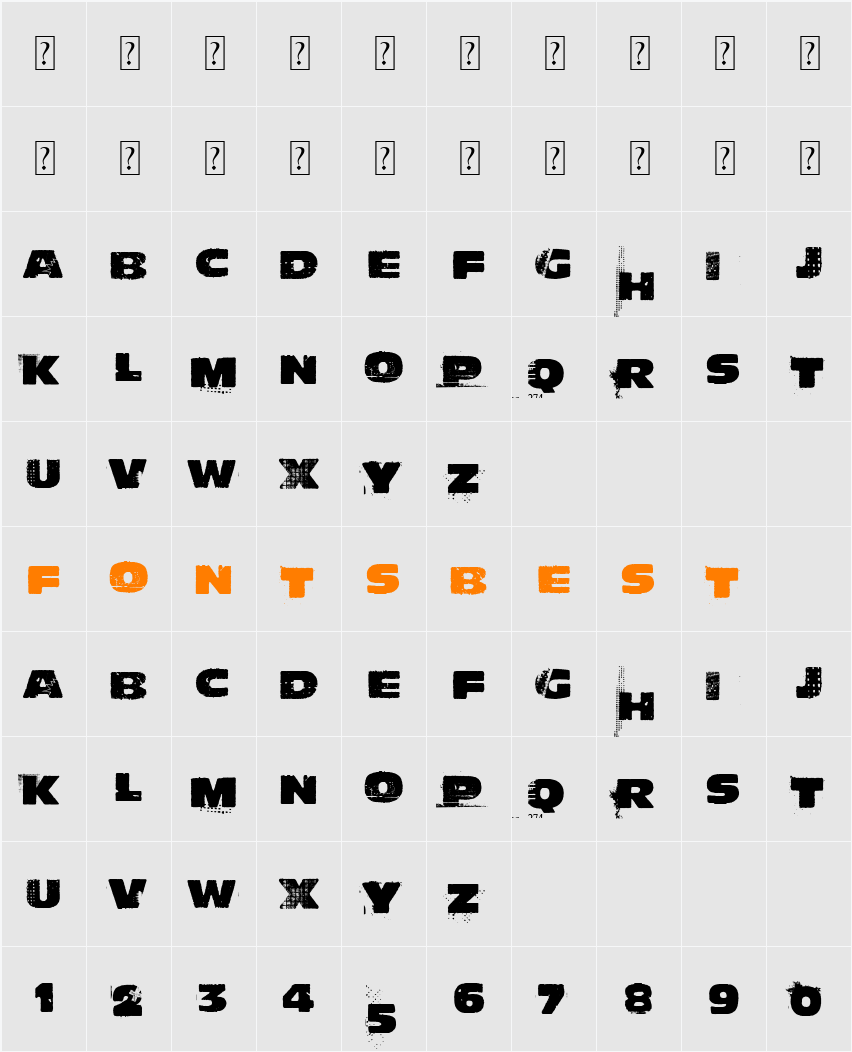 Actu Character Map