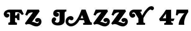 FZ JAZZY 47 Font Image