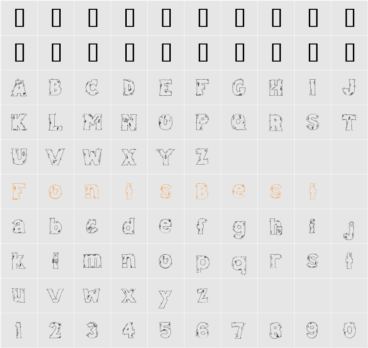 CK That Hurts Character Map