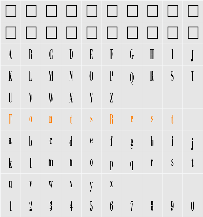 Campagna DB Character Map