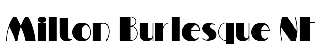 Milton Burlesque NF Font Image