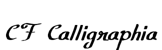 CF Calligraphia Font Image