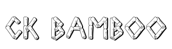 CK Bamboo Font Image