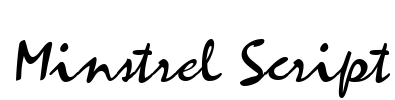 Minstrel Script Font Image