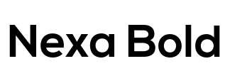 Nexa Bold Font Image