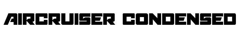 Aircruiser Condensed Font Image