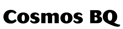 Cosmos BQ Font Image