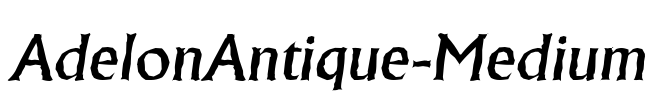 AdelonAntique-Medium Font Image