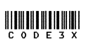 CODE3X Font Image