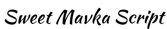 Sweet Mavka Script Font Image