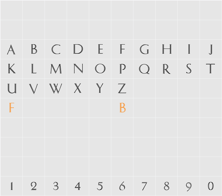 CgDelphian Character Map