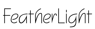 FeatherLight Font Image