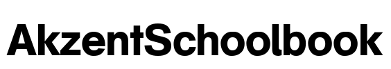 AkzentSchoolbook Font Image