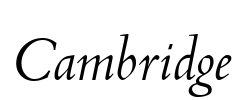 Cambridge Font Image