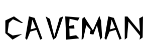 Caveman Font Image