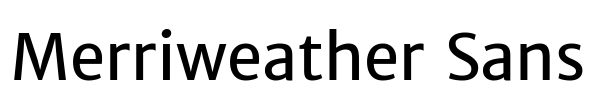 Merriweather Sans