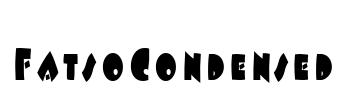 FatsoCondensed Font Image