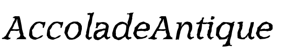 AccoladeAntique Font Image