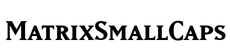 MatrixSmallCaps Font Image