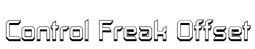 Control Freak Offset Font Image