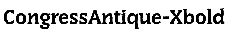 CongressAntique-Xbold Font Image