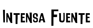 Intensa Fuente Font Image