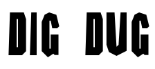 DIG DUG Font Image