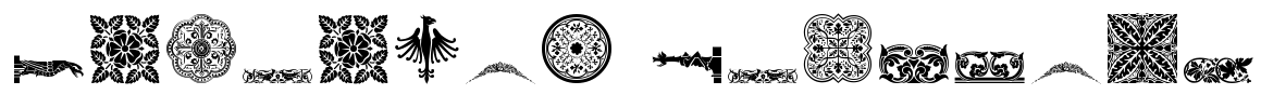 Medieval Dingbats Font Image