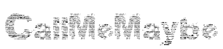 CallMeMaybe Font Image